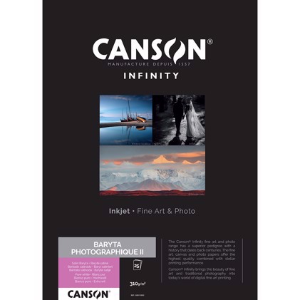 Canson Baryta Photographique II 310 g/m² - A2, 25 coli (FSC)