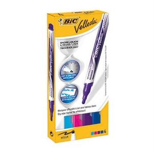 Bic Whiteb.ma.Velleda Fashion 4/set