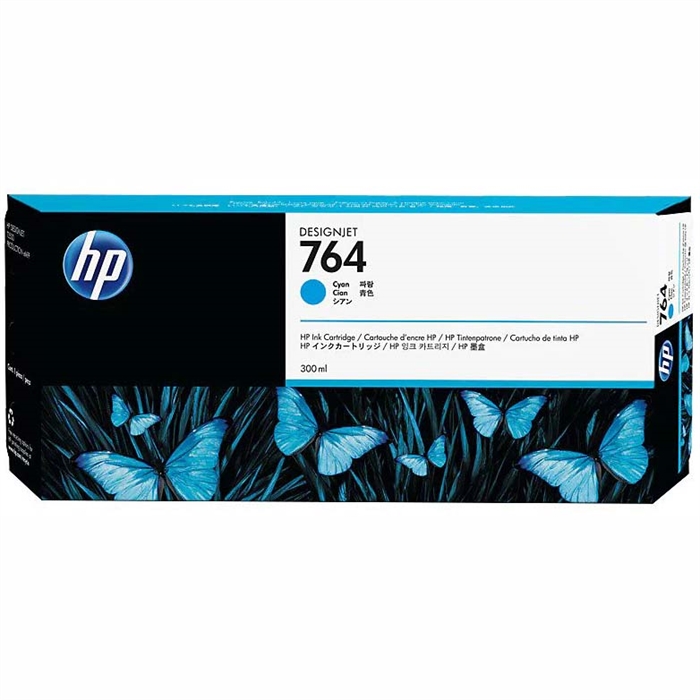 HP 764 cyan cartridge, 300 ml