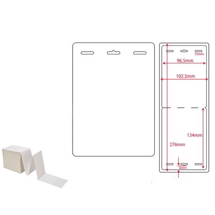 Ecuson Vizitator, 96,5 mm X 134 mm - cu Orificiu pentru Agățare