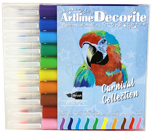 Set de pensule Artline Decorite pastel 10 piese