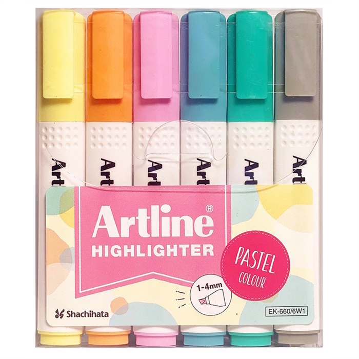 Artline Marker pentru Evidențiere 660 Pastel 6-P