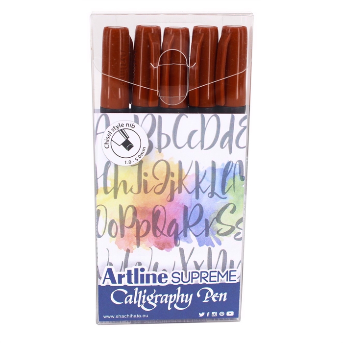 Artline Supreme Stilou Caligrafie 5 - set sepia