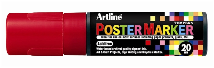 Marker Artline Poster 20 roșu