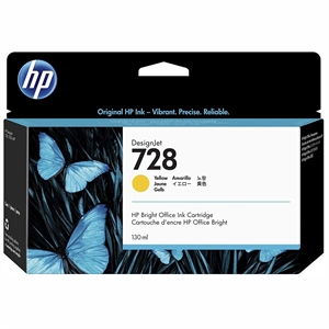 HP 728 130-ml Yellow DesignJet cartridge