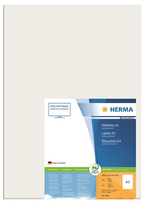 HERMA etichete Premium A3 100 420 x 297 mm, 100 buc.