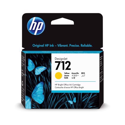 Cartuș de cerneală galben HP 712 29-ml DesignJet