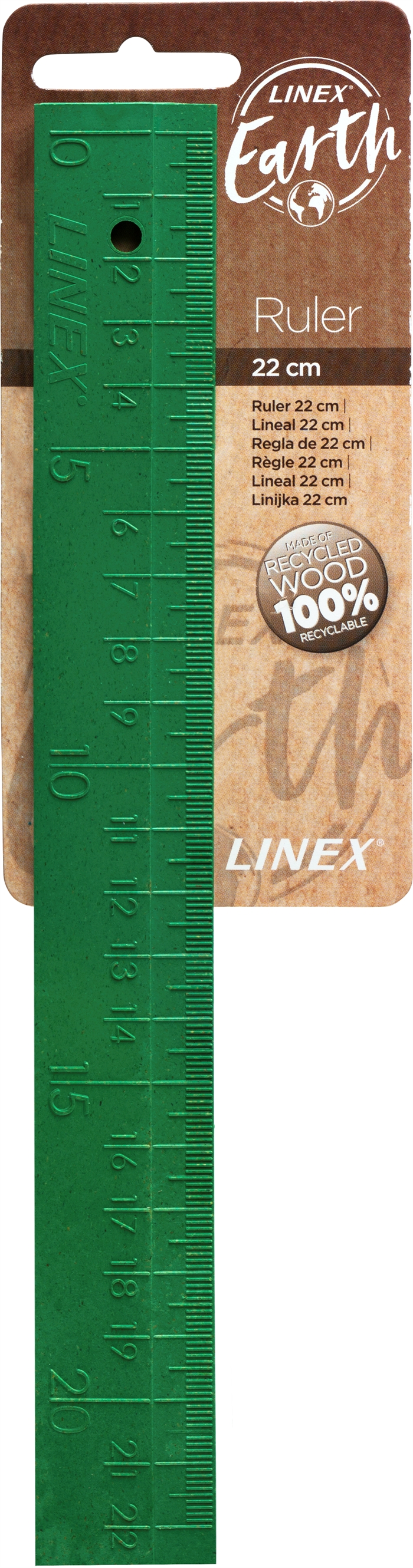 Linex earth lineal verde 22 cm