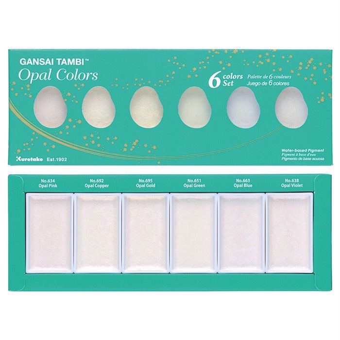 Set de 6 culori ZIG GANSAI TAMBI Opal Colors