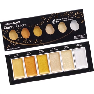 ZIG GANSAI TAMBI STARRY COLORS set cu 6 culori