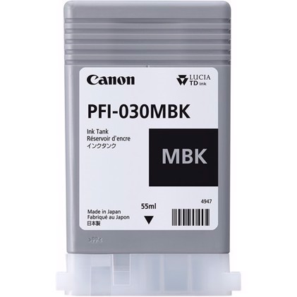 Canon Matt Black PFI-030MBK - cartus de cerneala de 55 ml