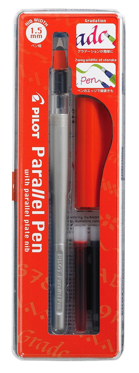 Set stilou de caligrafie Pilot Parallel Pen 1,5 mm negru