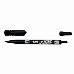 Pilot Marker Twin Marker BG negru