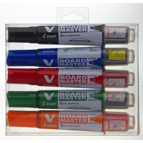 Pilot Marker WB V-Board BG vârf oblic 2-5mm (5)