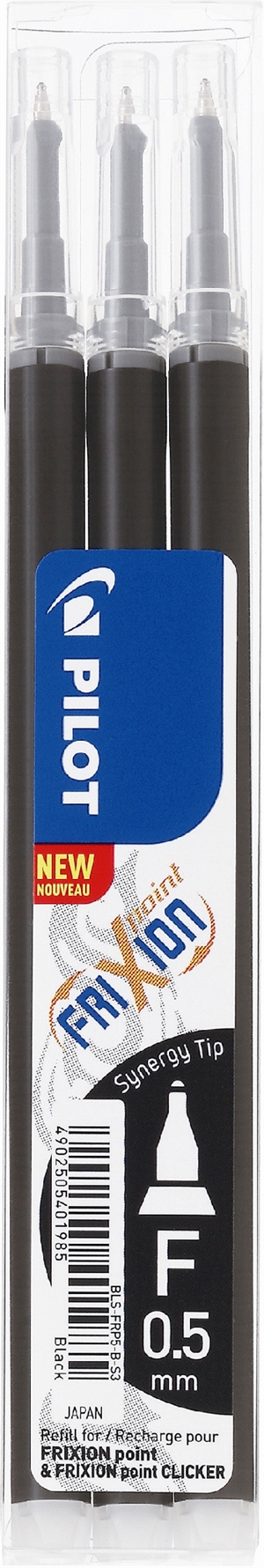 Pilot Frixion Point Clicker 0,5 reîncărcare negru (3)