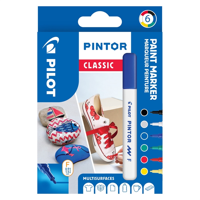 Pilot Marker Pintor Fine Classic 1,0 set (6)