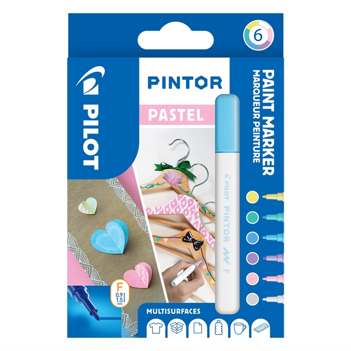 Marker Pilot Pintor Fine Pastel Mix 1,0 ass (6)