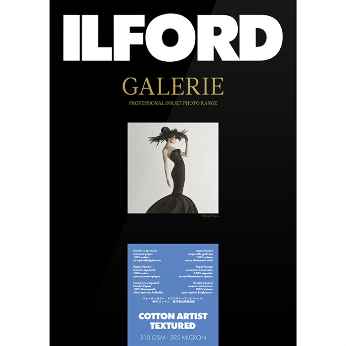 Ilford Cotton Artist Textured for FineArt Album - 330mm x 518mm - 25 coli