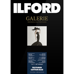 Ilford Textured Cotton Rag for FineArt Album - 210mm x 335mm - 25 coli