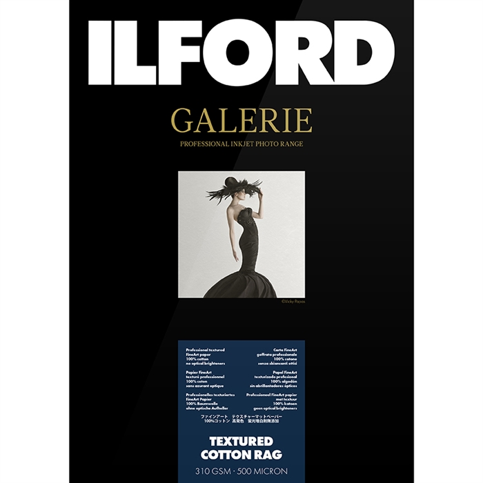 Ilford Textured Cotton Rag for FineArt Album - 330mm x 365mm - 25 coli