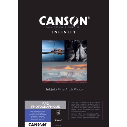 Canson Rag Photographique 210 g/m² - A2, 25 coli