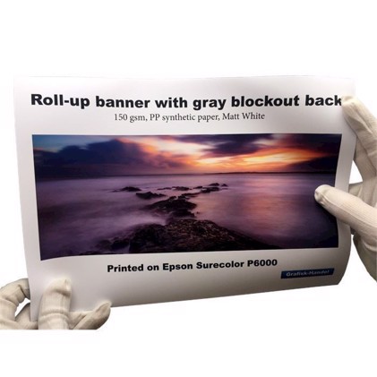 Banner roll-up cu "Blocker"