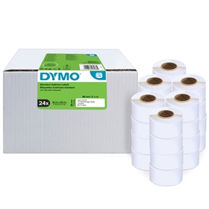 Etichetă adresare Dymo 28 x 89 mm albă permanentă, 24 buc.