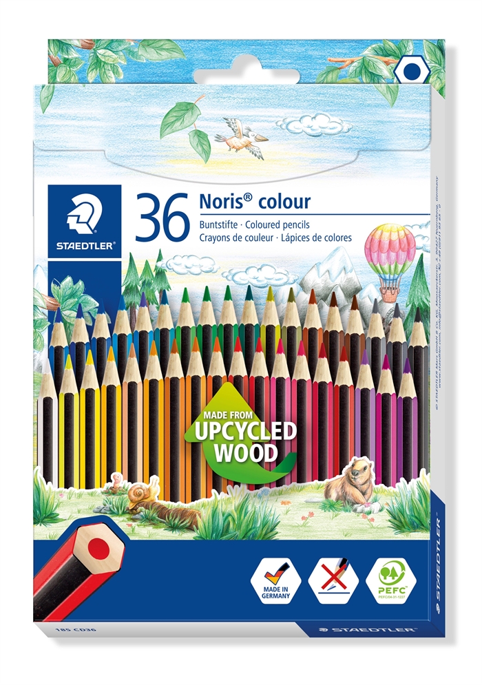 Staedtler Creion Colorat Noris Lemn Reciclat ass (36)