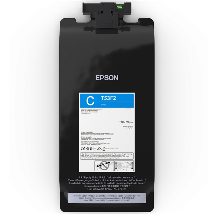 Epson Cyan T53F2 - sac de cerneală de 1600 ml