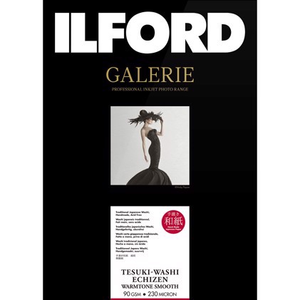 Ilford GALERIE Tesuki-Washi Echizen Warmtone Smooth 90 - 10 x 15 (102 mm x 152 mm), 50 coli