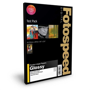 Fotospeed Fine Art Gloss Test Pack - A4, 9 coli