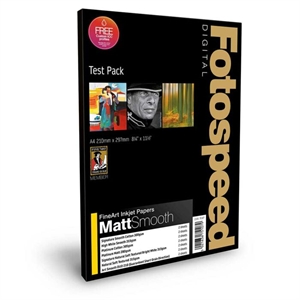 Fotospeed Fine Art Matt Smooth A4 Test Pack, 18 coli