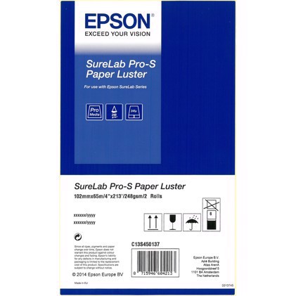 Epson SureLab Pro-S Hârtie Lucioasă BP 3,5" x 65 metri 4 role