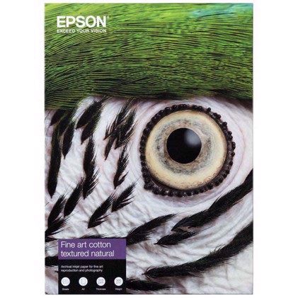 Epson Fine Art Cotton Textured Natural 300 g/m2 - A4 25 coli