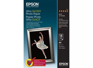 Epson Ultra Lucios Hârtie Foto 300 g/m² - A4 - 15 foi