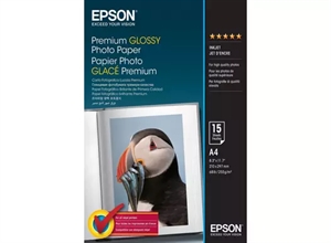 Hârtie foto lucioasă premium Epson 255 g/m² - A4 - 15 coli