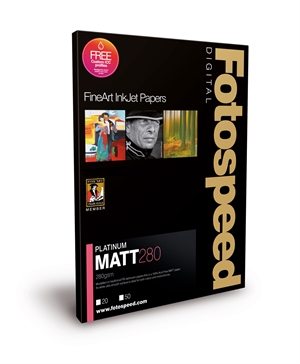 Fotospeed Platinum Matt 280 g/m² - A2, 25 coli